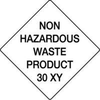 50x50mm - Self Adhesive - Sheet of 12 - Non Hazardous Waste Product 30 XY
