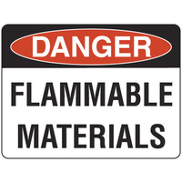 300x225mm - Poly - Danger Flammable Materials