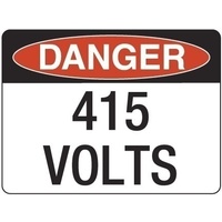 300x225mm - Poly - Danger 415 Volts