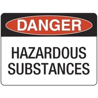 240x180mm - Self Adhesive - Danger Hazardous Substances