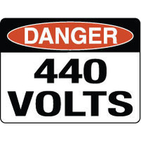300x225mm - Poly - Danger 440 Volts