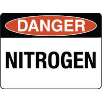 450x300mm - Poly - Danger Nitrogen