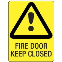 240x180mm - Self Adhesive - Fire Door Keep Closed