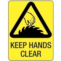 300x225mm - Poly - Keep Hands Clear
