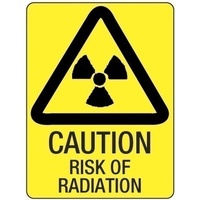 300x225mm - Poly - Caution Risk of Radiation