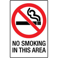 415MP -- 300x225mm - Poly - No Smoking in This Area