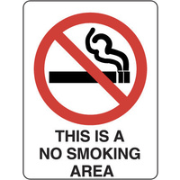 422MP -- 300x225mm - Poly - This is a No Smoking Area