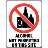 423MP -- 300x225mm - Poly - Alcohol Not Permitted On This Site