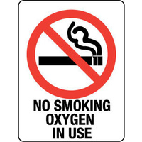 453MP -- 300x225mm - Poly - No Smoking Oxygen in Use