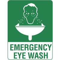 506MP -- 300x225mm - Poly - Emergency Eye Wash
