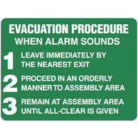 513LSP -- 450x300mm - Poly - Evacuation Procedure
