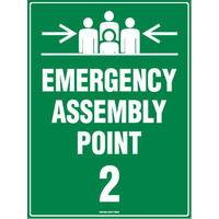 522LP -- 600X400mm - Poly - Emergency Assembly Point 2