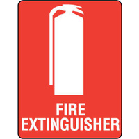 705MSP -- 150x225mm - Poly - Fire Extinguisher (with pictogram)