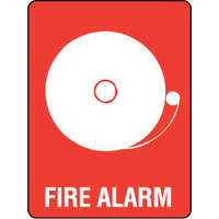 706MP -- 300x225mm - Poly - Fire Alarm (with pictogram)