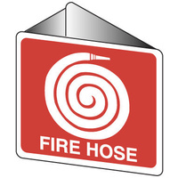 708OWP -- 225x225mm - Poly - Off Wall - Fire Hose (with pictogram)