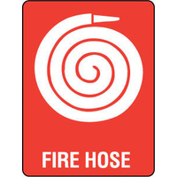 708MP -- 300x225mm - Poly - Fire Hose (with pictogram)