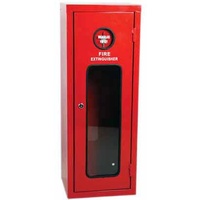 Galvanised Metal Extinguisher Cabinet - Suits 4.5kg Extinguisher - 590 x 280 x 210mm