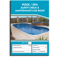 Pool / Spa log book A4