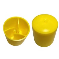 Yellow Star Picket Caps (Box of 100)