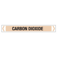 30x380mm - Self Adhesive Pipe Markers - Pkt of 10 - Carbon Dioxide