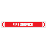 30x380mm - Self Adhesive Pipe Markers - Pkt of 10 - Fire Service