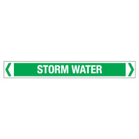 30x380mm - Self Adhesive Pipe Markers - Pkt of 10 - Storm Water