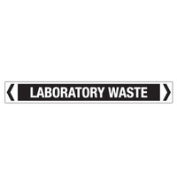 30x380mm - Self Adhesive Pipe Markers - Pkt of 10 - Laboratory Waste