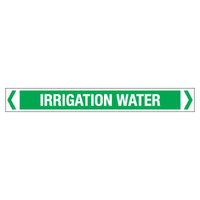 30x380mm - Self Adhesive Pipe Markers - Pkt of 10 - Irrigation Water