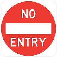 No Entry and symbol
