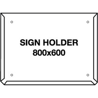 800x600mm Metal Hazchem Sign Placard Holder