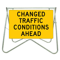 900x600 - Swing Stand and Sign - Changed Traffic Conditions Ahead