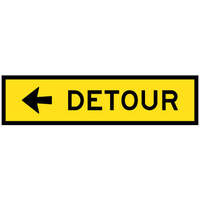 1200x300 - CL1W BED - Detour (Left Arrow)