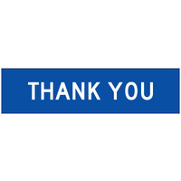 1200x300mm - CL1W Fluted Board -(White/Blue)  Thank You 