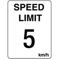 300x225mm - Poly - Speed Limit 5