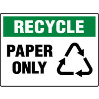 450x300mm - Poly - Recycle Paper Only