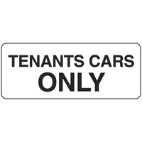 450x200mm - Poly - Tenants Cars Only