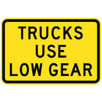 800x600mm - AL CL1W - Trucks Use Low Gear