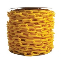 6mm Plastic Yellow Chain - Roll of 40mtrs