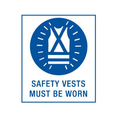 Safety Vests Must be Worn
