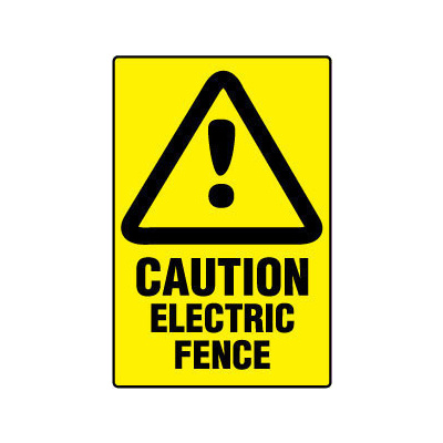 Caution Electric Fence