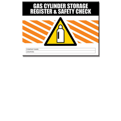 Gas Cylinder Storage log book A5