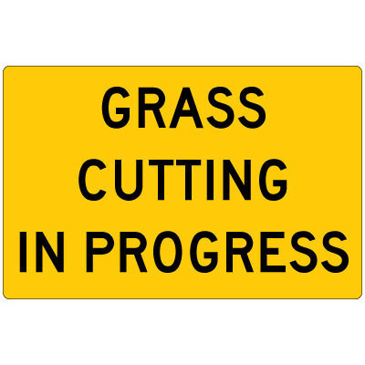 Grass Cutting In Progress
