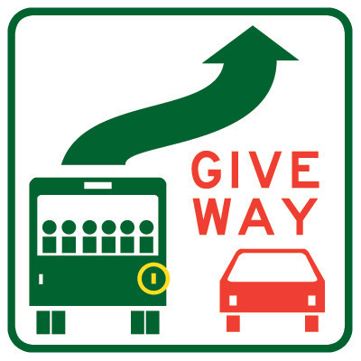 R6 31 Give Way To Bus Blair Signs Safety R6 31 Give Way To Bus Blair Signs Safety