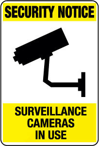 SW021 - Security Notice Surveillance Cameras In Use - Blair Signs & Safety