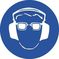 Hearing and Eye Protection Pictogram