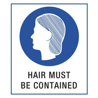 140x120mm - Self Adhesive - Pkt of 4 - Hair Must be Contained