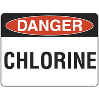 240x180mm - Self Adhesive - Danger Chlorine
