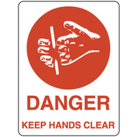 300x225mm - Metal - Danger Keep Hands Clear