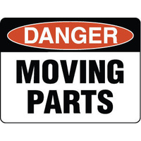 300x225mm - Poly - Danger Moving Parts