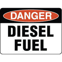 600X400mm - Metal - Danger Diesel Fuel